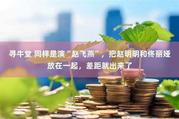 寻牛堂 同样是演“赵飞燕”，把赵明明和佟丽娅放在一起，差距就出来了